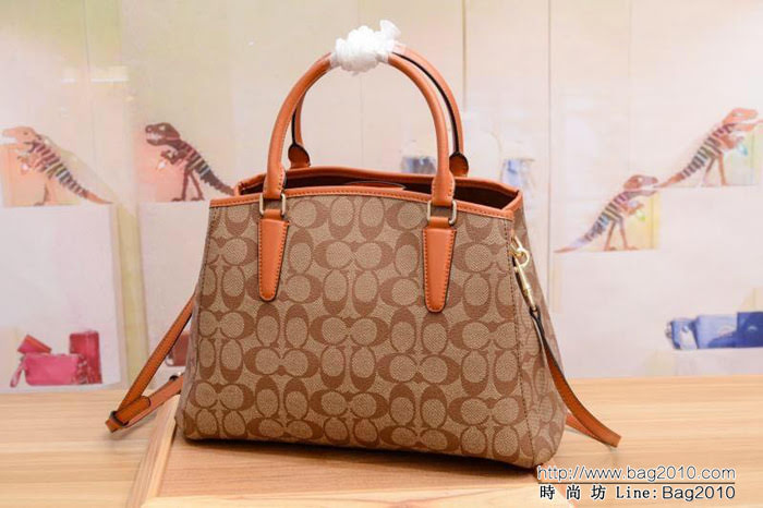 COACH蔻馳 最新款 C家戴妃拼色 單肩斜挎女包 F57492 今年的流行系列  Chz1035